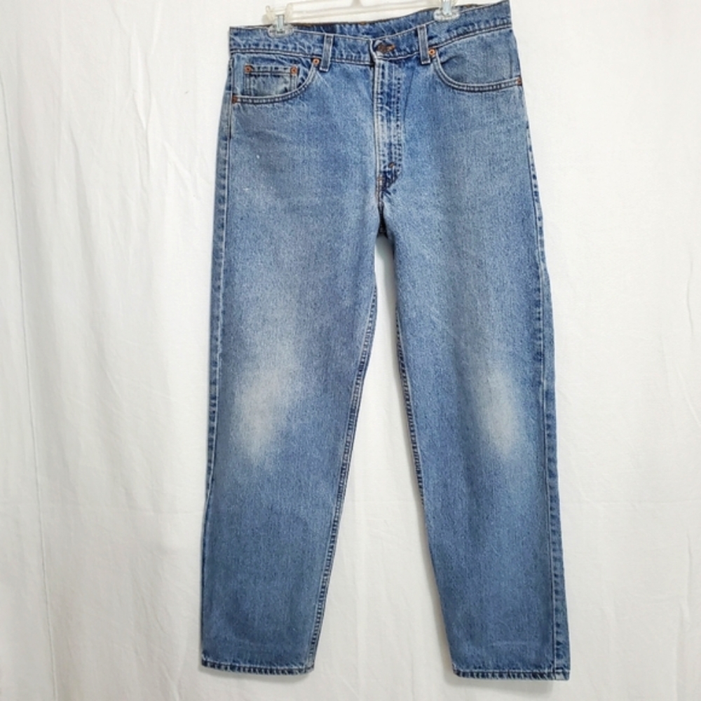 Vintage Levi's 550 Relaxed Fit Taper Leg Jeans USA Made 36 Waist